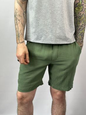 Фото Мужские шорты из Муслина V.Velika Зеленые