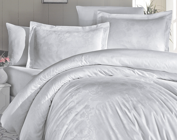 Фото Постільна білизна Herra White Jacquard Satin First Choice Сатин Жакард 1939-19