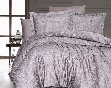 Фото Сатинова постільна білизна First Choice Cotton Satin Advina Mink хм31097