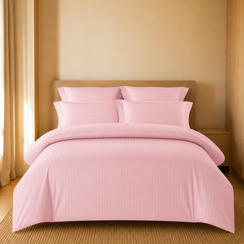 Фото Комплект постільної білизни Satin Stripe Luxury Рожевий ST-1030 Рожевий TAG stripe-047