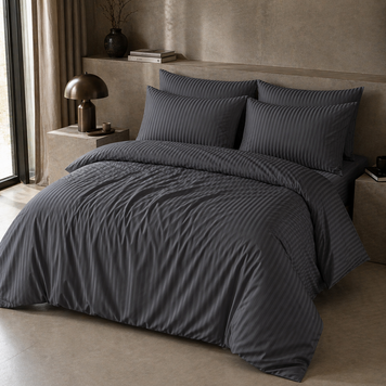 Фото Підковдра Dark Grey Stripe Selena Сатин Страйп Сірий 310030 310030145