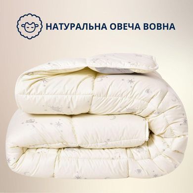 Фото Всесезонна вовняна ковдра Wool Sei Design 200г Молочна 8-35705*001 8-35704*001