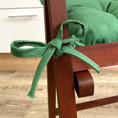 Фото Подушка декоративна для стільця Прованс Хвоя Однотонний Зелений