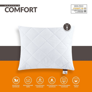 Фото Классическая подушка на молнии Ideia Comfort Standart Белая