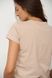 Фото №4 з 8 товару Подовжена базова жіноча футболка 100% Бавовна Бежева 126/23 беж