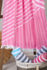 Фото №2 з 5 товару Рушник пляжний Barine Pestemal Cross Pink рожеве