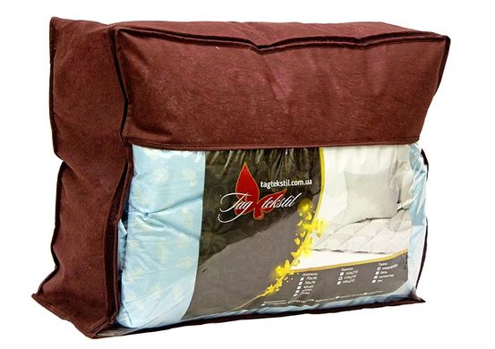Фото Антиаллергенное одеяло и две подушки 50х70 ТМ Tag Eкo Пух в Микрофибре Бежевое