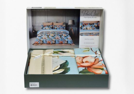 Фото Комплект постільної білизни Prima Casa Digital Satin 100% Бавовна Magnolya Blue 40937