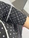 Фото №6 з 9 товару Жіноча подовжена сорочка для дому з софту Чорна в горох 059/21 чорний в горох