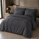 Фото №1 з 2 товару Підковдра Dark Grey Stripe Selena Сатин Страйп Сірий 310030 310030145