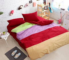 Фото Комплект постельного белья ТМ Tag Ранфорс 100% Хлопок Color Mix Красный CM-R01