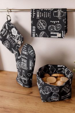 Фото Кухонна прихватка для гарячого Breakfast Black 039629