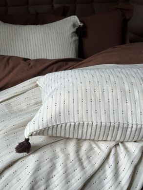 Фото Жаккардовое покрывало с наволочками Saheser Hermes Mink
