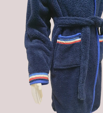 Фото Дитячий махровий халат с каптуром Welsoft Zeron Синій