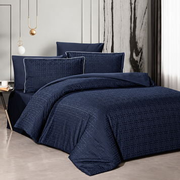 Фото Постельное белье La Romano Premium Satin Египетский Xлопок Rodel Navy Blue