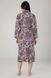 Фото №2 з 4 товару Жіночий велюровий халат з жаккардовим візерунком Nusa Purple Ліловий 0443