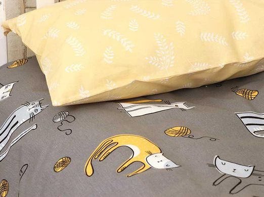 Фото Постельное белье в кроватку Руно Бязь Киця простынь на резинке