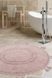Фото №2 из 5 товара Коврик круглый в ванную Irya 100% Хлопок Olivid Rose Розовый