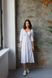 Фото №1 з 10 товару Жіноча сукня міді Софт Білий Горошок 128/23 білий горошок