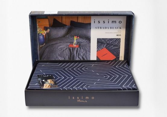 Фото Постільна білизна Issimo Cotton Satin 100% Бавовна Strada Black 40840