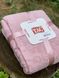 Фото №2 из 6 товара Жаккардовая махровая простынь-покрывало TAC 100% хлопок Lyon Pink Розовая