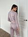 Фото №4 из 6 товара Женский домашний костюм сатиновый Брюки + Рубашка Gucci