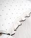 Фото №3 з 7 товару Постільна білизна Limasso Stonewashed Exclusive Point Snow White Варена Бавовна 41087