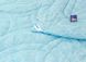 Фото №4 из 6 товара Зимнее шерстяное одеяло Комфорт + Вензель Руно Шерсть в Хлопке Голубое