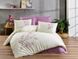 Фото №1 из 4 товара Комплект постельного белья с вышивкой Сатин Delux Zeron Лиловые Цветы