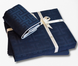 Фото №4 з 7 товару Постільна білизна La Romano Premium Satin Єгипетська бавовна Rodel Navy Blue 41118 m019575
