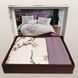Фото №2 из 4 товара Комплект постельного белья с вышивкой Сатин Delux Zeron Лиловые Цветы