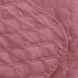 Фото №4 из 4 товара Стеганное двухстороннее покрывало Velur Ромб Круглый темно Розовое