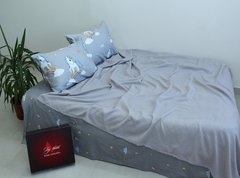 Фото Комплект постельного белья ТМ Tag Pike Unicorn с Вафельным Пике Серыйй NP-10