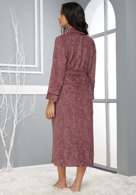 Фото Жіночий довгий велюровий халат Nusa Велюр 8525 Murdum Фіолетовий