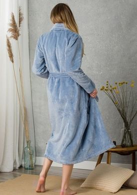 Фото Женский длинный теплый халат Welsoft Key Синий