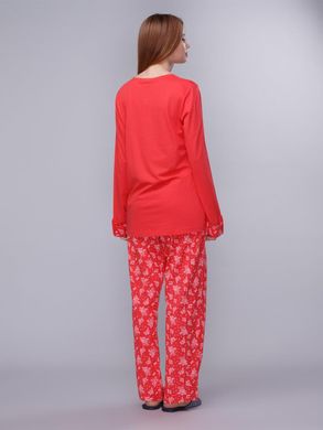 Фото Женский комплект-пижама U.S. Polo Assn 15110 Реглан + Штаны Коралловая