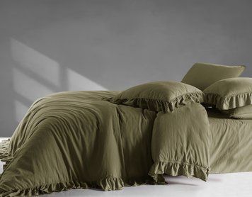 Фото Комплект постільної білизни Варена Бавовна La Maison Stonewashed Weens Green Muse  41158