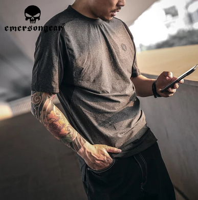 Фото Тактическая мужская футболка с коротким рукавом Emerson Nighthawk Серый