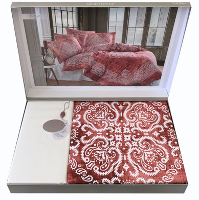 Фото Комплект постельного белья Dantela Vita Сатин Digital с 3D принтом Grace Brick