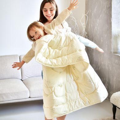 Фото Комплект в детскую кроватку: Зимнее теплое шерстяное одеяло + подушка Papaella Wool