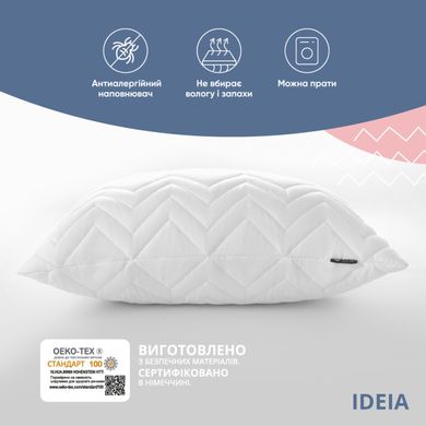 Фото Классическая подушка на молнии Ideia Nordic Comfort Plus Белая