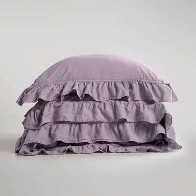 Фото Постільна білизна Limasso Stonewashed Exclusive Варена Бавовна Natural Violet