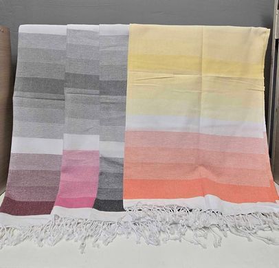 Фото Рушник пляжний Пештемаль 100% Бавовна Rainbow Stripe Turkish Towel  ВЕСЕЛКА