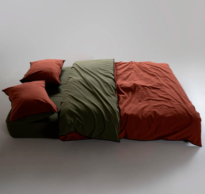Фото Комплект постільної білизни Limasso Stonewashed Essualte Capulet Olive-Autumn