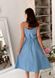 Фото №5 из 6 товара Женское хлопковое платье на запах Прованс Небесное