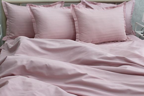 Фото Комплект постельного белья ТМ Tag Multistripe 100% Хлопок Розовая Пудра MST-09