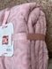 Фото №4 из 5 товара Жаккардовая махровая простынь-покрывало TAC 100% хлопок Dama Pink Розовая