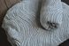 Фото №2 з 3 товару Набір жакардових чохлів на стільці з спідницею Хвиля Світло Сірий 6 шт