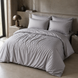 Фото №1 з 3 товару Комплект постільної білизни Stripe Grey Selena Сатин Страйп 310020