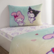 Фото №3 з 4 товару Підліткова постільна білизна TAC Disney 100% Бавовна Ранфорс Hello Kitty Friends Простирадло на гумці по периметру